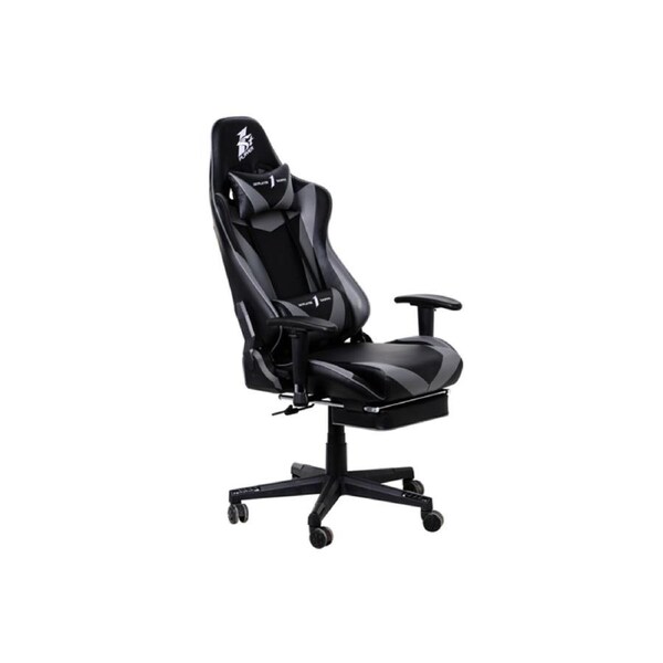 1st Player FK3 Gaming Computer Chair Stainless Steel Frame Black Grey
