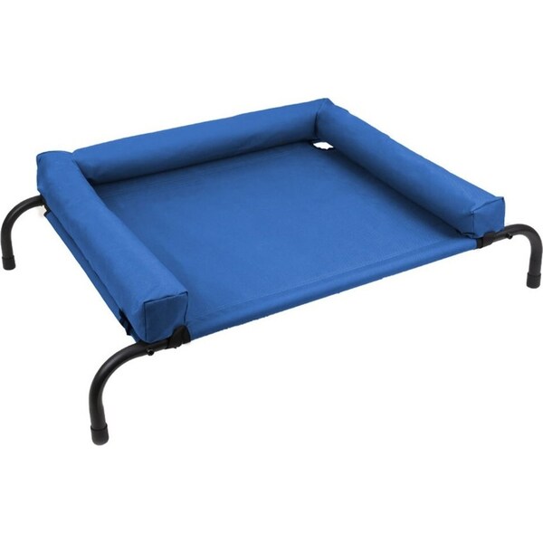 Paws & Claws Durable Washable 90cm Elevated Bolster Pet Raised Dog Indoor Bed BL