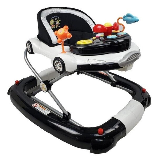 Car Theme Baby Walker Rocker Play Activity Centre Black