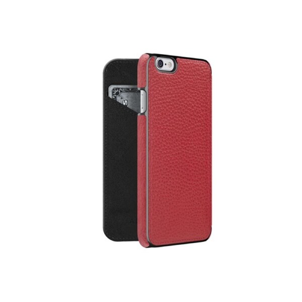 Adopted Leather Folio Wallet Case - iPhone 6 Plus & 6S Plus - Color: Cayenne/Gunmetal