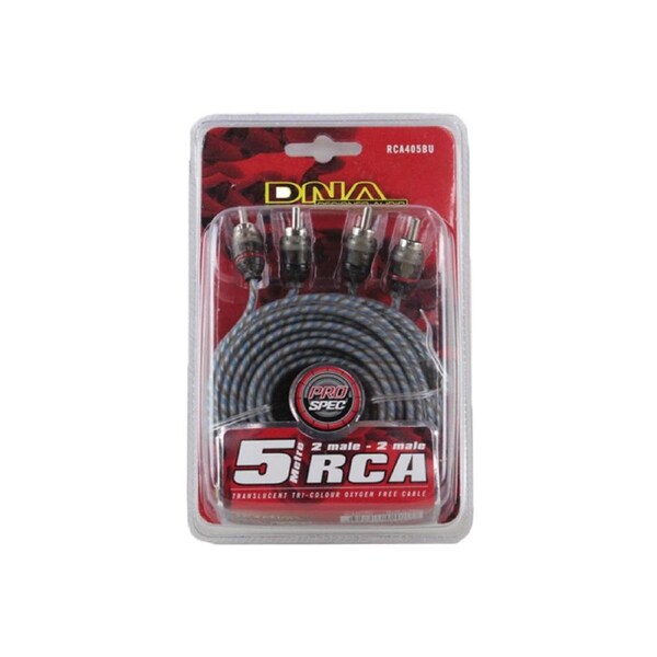 DNA RCA405BU 5 Metres 2 To 2 RCA Pro Spec Cable - Blue