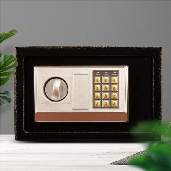 8.5L Electronic Digital Security Double Alarm Safe Box Cash Deposit Home Office