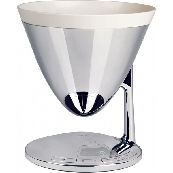 Bugatti Uma Electronic Kitchen Scale and Timer - Chrome