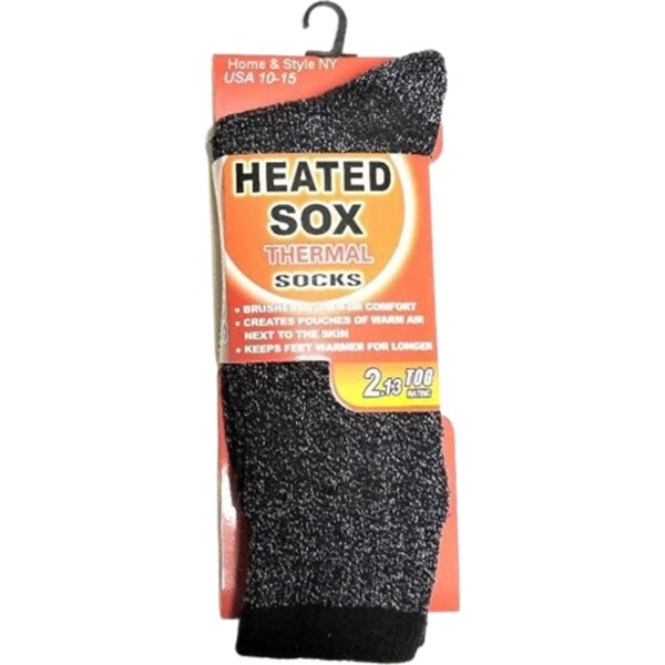 1 Pair Mens THERMAL HEATED SOCKS Warm Winter Comfort Mens Work Sox Ski BULK