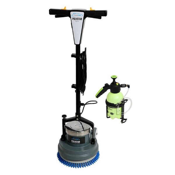 Cleanstar 15" Obital 275W Floor Polisher/Cleaner w/ 2L Water Tank/Spray/Bottle