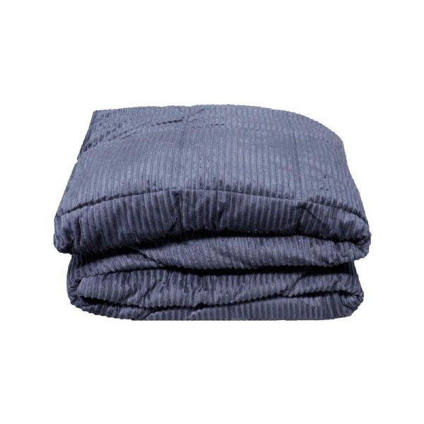 Down Alternative Super Soft Micro Plush Blanket Steel Blue Queen 220 x 240 cm