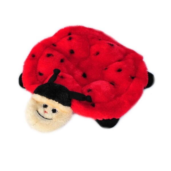 Zippy Paws Squeakie Crawler No Stuffing Speaker Dog Toy - Betsy the Ladybug