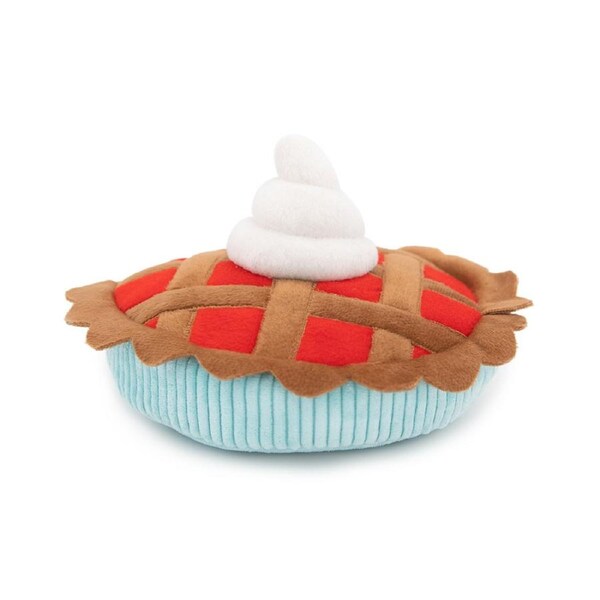 Zippy Paws Fall Harvest Pumpkin Pie Plush Squeaker Dog Toy