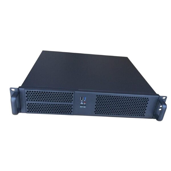 TGC Rack Mountable Server Chassis 2U 390mm Depth, 2x Ext 5.25' Bay, 4x Int 3.5' Bays, 4x Low Profile PCIE Slots, MATX MB, ATX PSU
