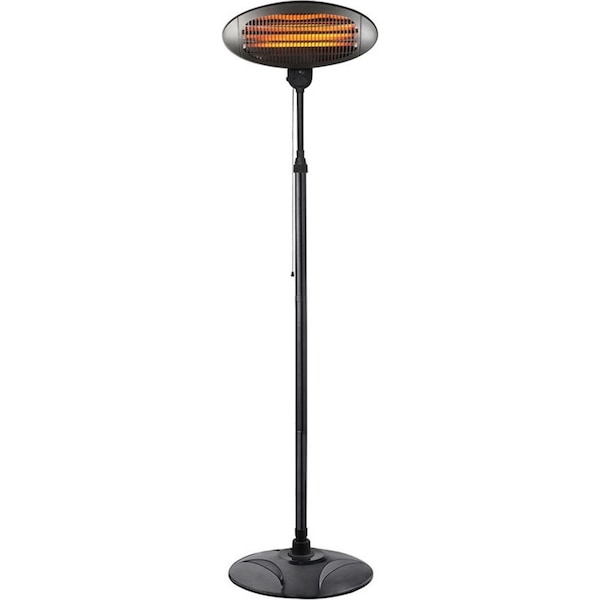 Lenoxx 2000W 2.1m Adjustable Portable Outdoor Electric Patio Heater/Floor Black