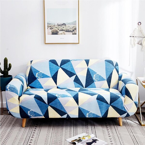 Advwin Stretch Sofa Cover Soft and Comfortable Couch Covers Dog, Cat Pet Slipcovers Furniture Protectors and Additional Cushion Cover (1 Seater, Respecting Space) 90-140cm