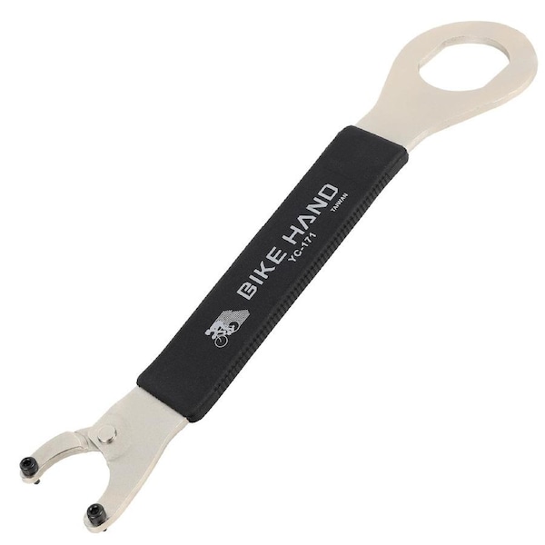 BIKEHAND Bike Bicycle Bottom Bracket 36mm Wrench Flat Cup And Adjustable Pin Lock Ring Spanner Install Remover Wrench Tool for Cup-and-Cone Systems