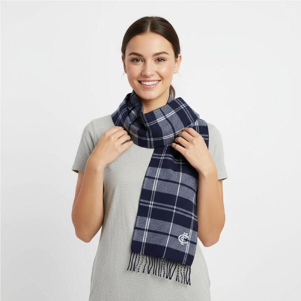 Carlton Blues Tartan Scarf