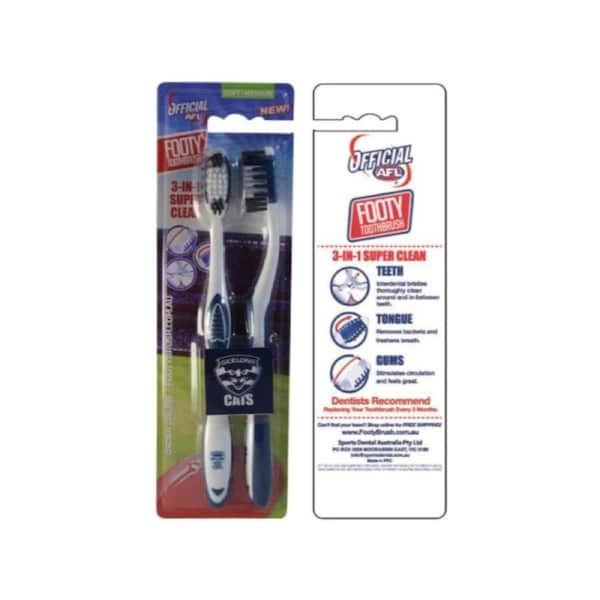 Geelong Cats Toothbrush Twin Pack
