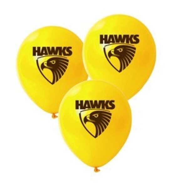 Hawthorn Hawks Printed Balloons