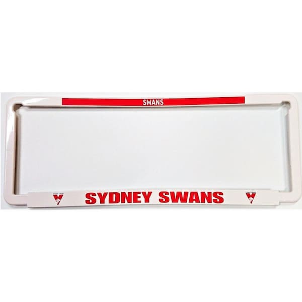 Sydney Swans Car Number Plate Surrounds Set of 2