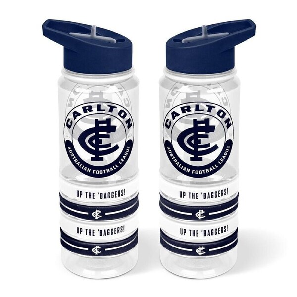 Carlton Blues Tritan Sports Bottle with Wrist Bands