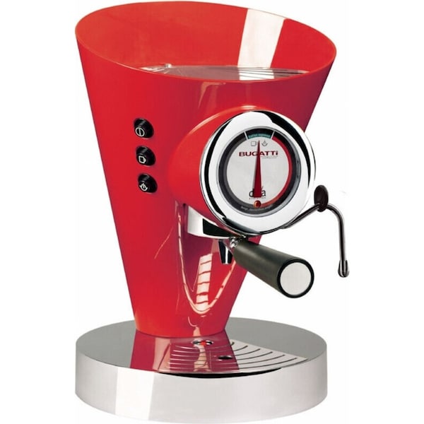 Bugatti E-Diva Espresso Coffee Machine - Red