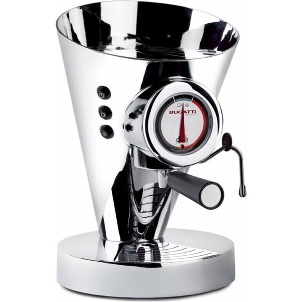Bugatti E-Diva Espresso Coffee Machine - Chrome