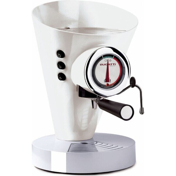 Bugatti E-Diva Espresso Coffee Machine - White