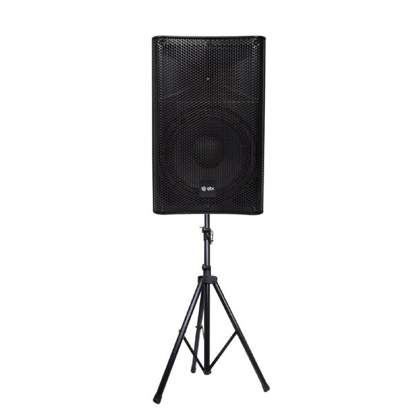 QTX Quest-15AS 15" Active Bluetooth PA Speaker & Stand Bundle - 880W High Power