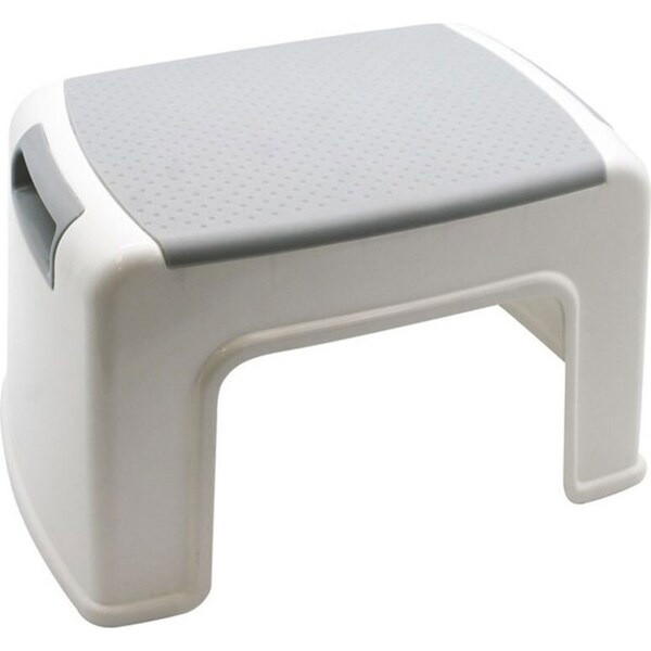 Boxsweden H21cm Multi-Purpose Kids Plastic Single Step Stool Ladder Grey