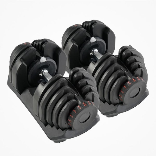 FitnessLab 80kg Adjustable Dumbbells Dumbbell Set Weight Dumbbells Plates Exercise Fitness 2x 40kg