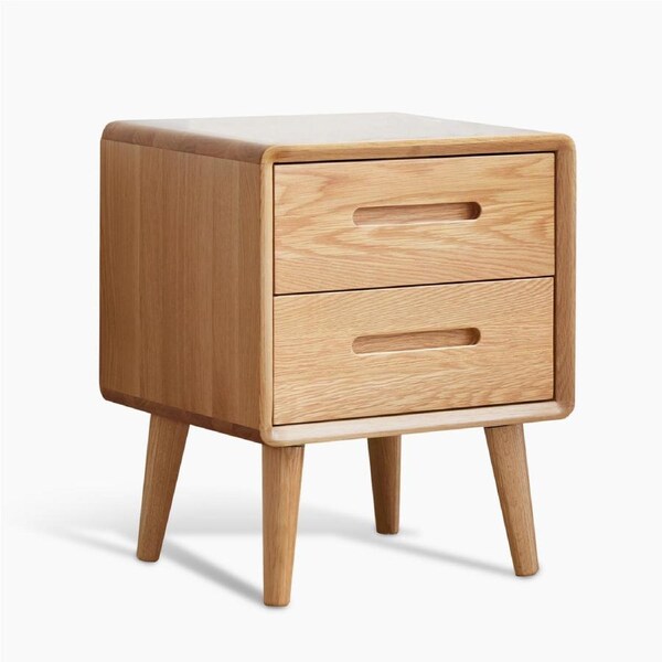 MIUZ Bedside Table Bed Side Tables Drawers Side Tables Solid Timber American Oak Wood Nightstand