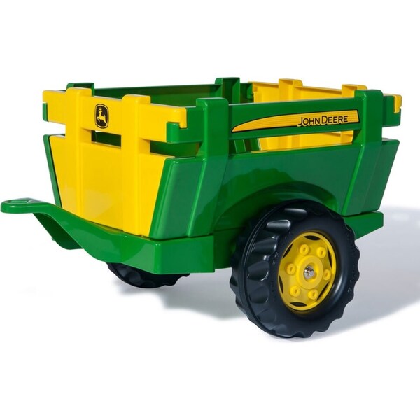 John Deere Rolly Farm Vehicle 62cm Trailer Truck Kids Loader for Tractors Green
