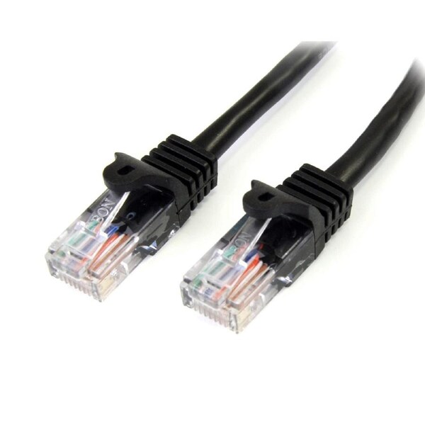 StarTech 2M Cat5e Snagless Network LAN Data Lead Ethernet Patch Cable RJ45 Black