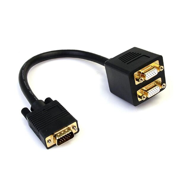 StarTech 30cm 15 Pin VGA Male to 2x VGA Female Digital Video Splitter Cable