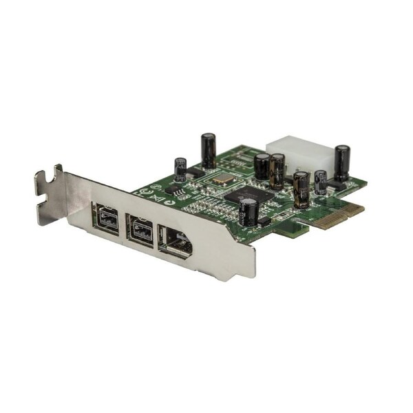 Star Tech 3-Port 2B 1A Low Profile PCI Express FireWire Adapter Expansion Card