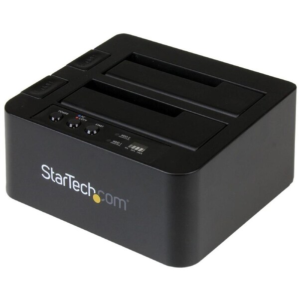 Star Tech Standalone Duplicator Cloner Dock for 2.5"/3.5" SATA SSD/HDD Drives