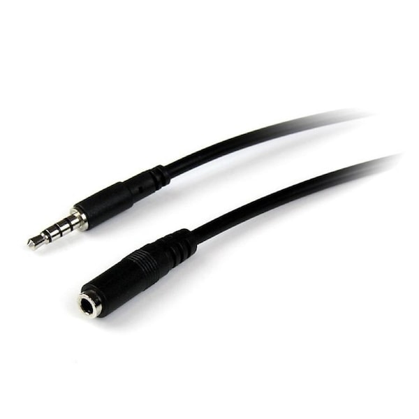 Star Tech 3.5mm Stereo 2m Male to Female Extension Audio Cable Cord for Headset