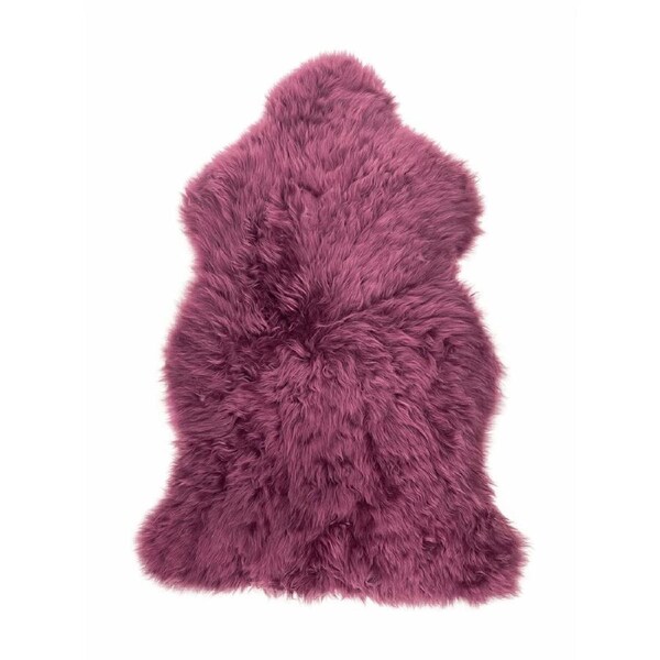 Sheepskin Rug - Plum - XXL - Long Wool Australian Merino Sheepskin