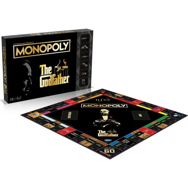 Monopoly Board Game The Godfather 18y+ Family Fun Play Party Toy w/ Tokens