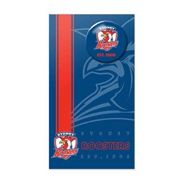 Sydney Roosters NRL Greeting Card with Badge Birthday Christmas Mothers day Fathers Day