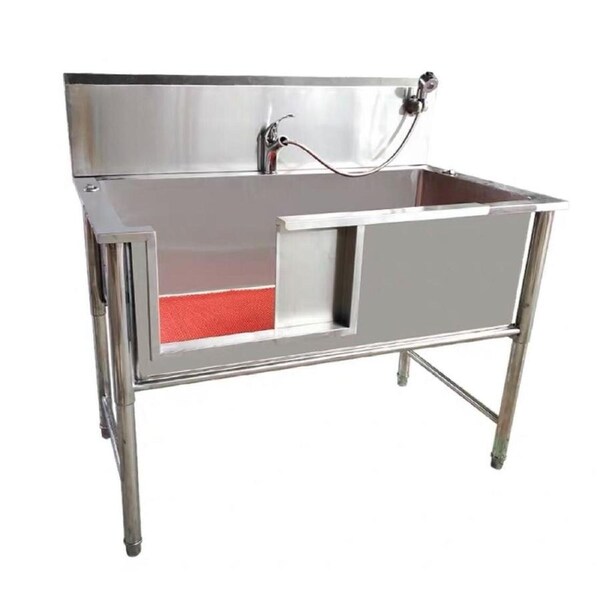 Dog Bath & Grooming Tub Stainless Steel 1.2 M Station.