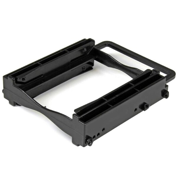 Star Tech Dual 2.5" SSD/HDD to 3.5" Bay Mounting Bracket for H5mm/12.5mm Drive