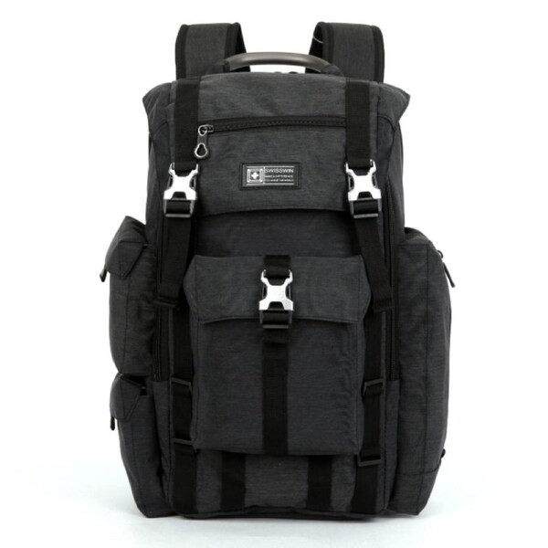 Swiss waterproof 15.6?? laptop Backpack School Travel Daily Shoulder Bag SW1808 Grey