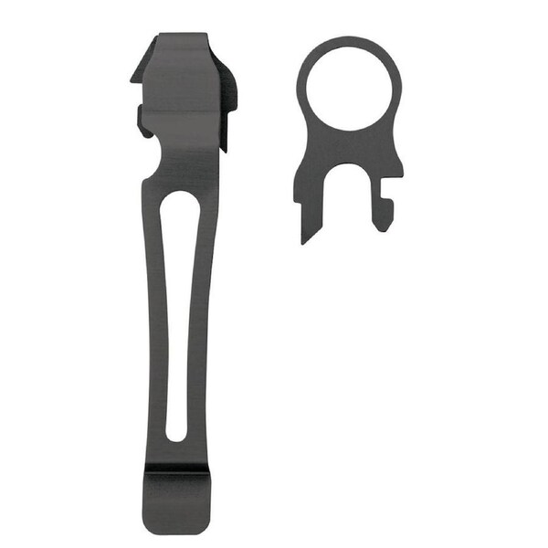 Leatherman Black Pocket Clip & Quick Release Lanyard Ring - Surge Charge Wave