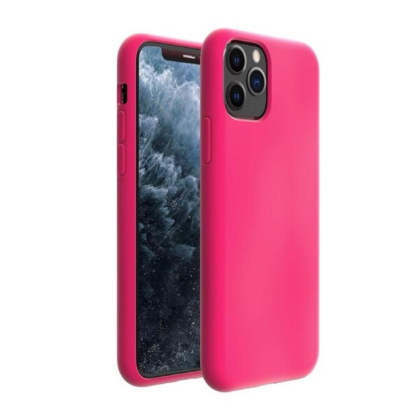 ZUSLAB iPhone 11 Pro Max Case Nano Silicone Shockproof Gel Rubber Bumper Protective Cover for Apple - Hot Pink