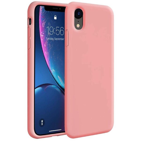 ZUSLAB iPhone XR Case Nano Silicone Shockproof Gel Rubber Bumper Protective Cover for Apple 2018 - Pink