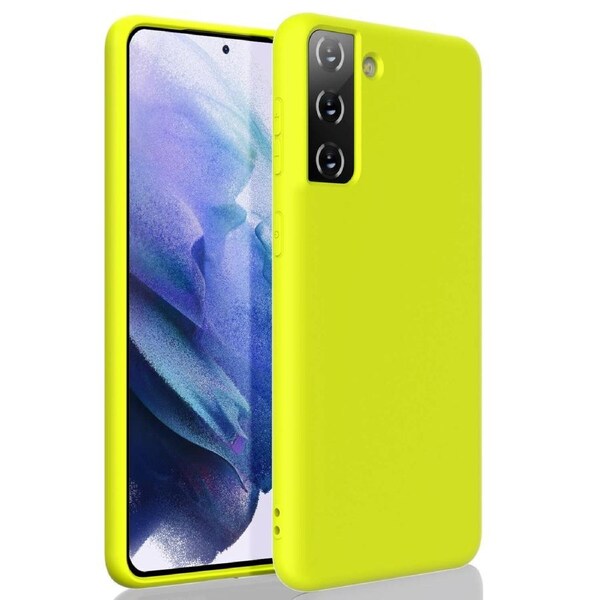 ZUSLAB Galaxy S21 5G 2021 Case Nano Silicone Shockproof Gel Rubber Bumper Protective Cover for Samsung - Yellow