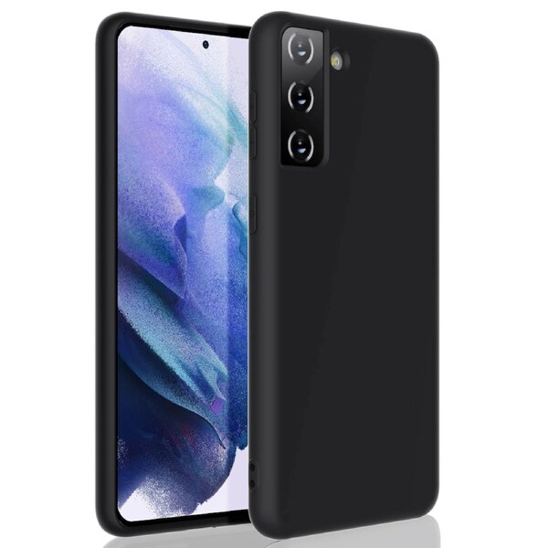 ZUSLAB Galaxy S21+ 5G 2021 Case Nano Silicone Shockproof Gel Rubber Bumper Protective Cover for Samsung - Black