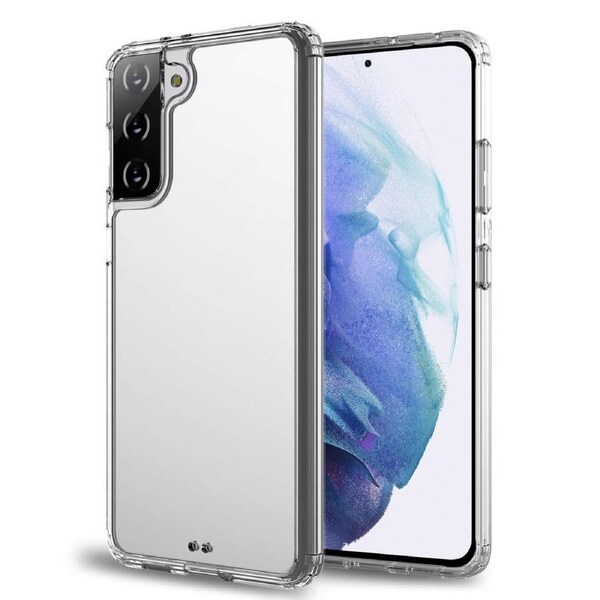 ZUSLAB Galaxy S21 5G Slim Hybird Case Shockproof Protective Transparent Hard Back Cover for Samsung - Clear