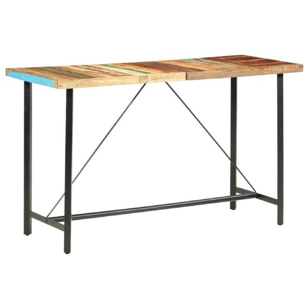 Bar Table 180x70x107 cm Solid Reclaimed Wood vidaXL