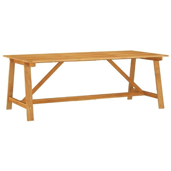Garden Dining Table 206x100x74 cm Solid Acacia Wood vidaXL