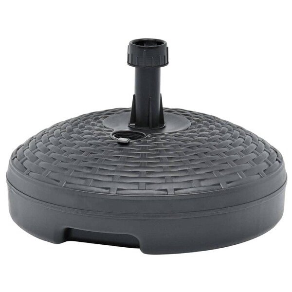 Umbrella Base Sand/Water Filled 20 L Anthracite Plastic Rattan vidaXL