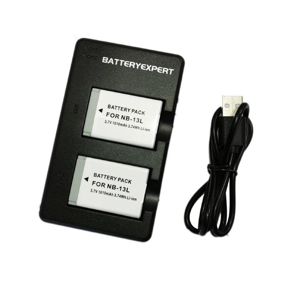 2 Batteries and Charger for Canon PowerShot G5X G7X G7X Mark II III SX720 HS SX730 HS SX740 HS SX620 HS G1X Mark III G9X G9X Mark II